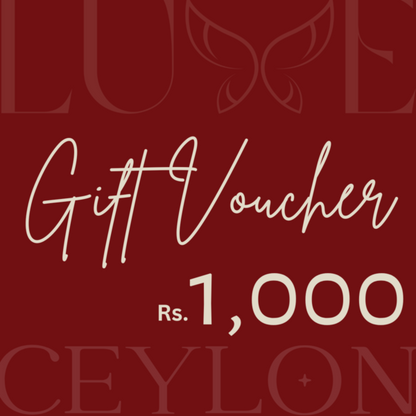 Luxe Ceylon - Gift Vouchers