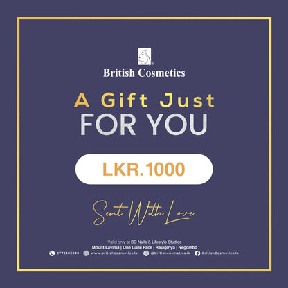 British Cosmetics - Gift Vouchers