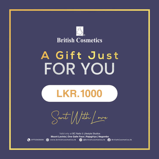 British Cosmetics - Gift Vouchers