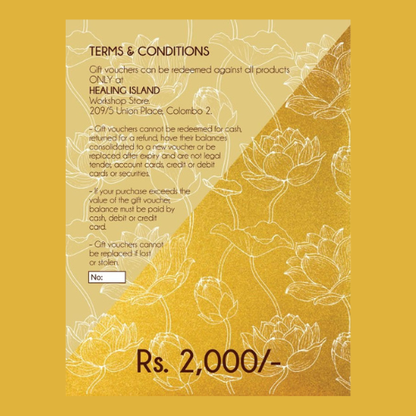 Healing Island - Gift Vouchers
